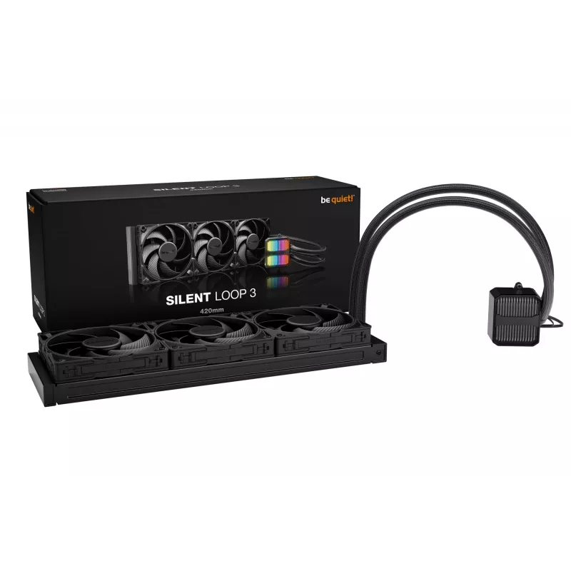 be quiet Silent Loop 3 420 mm prosessori All-in-One-nestekühler 14 cm musta 1 kpl