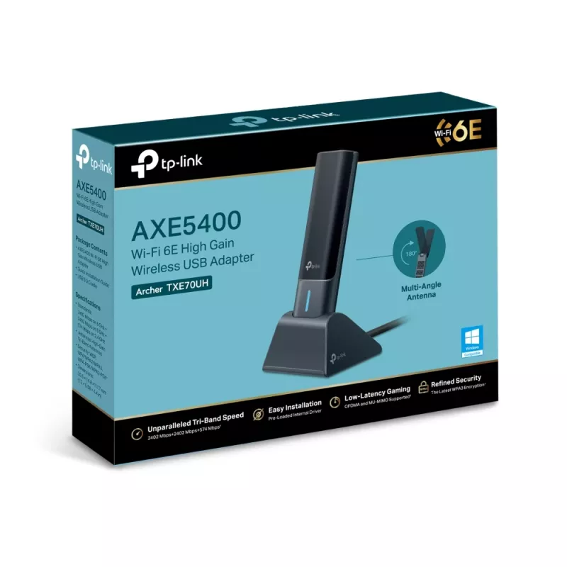 TP-Link Archer AXE5400 Wi-Fi 6E High-Gain langaton USB-adapteri