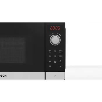 Bosch Serie 2 FFL023MS2 mikroaaltouuni musta, ruostumaton teräs Solo-mikroaaltouuni työtaso 20 L 800 W
