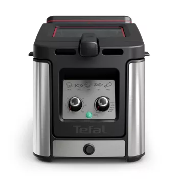 Tefal Clear Duo FR600D yksittäinen 0,65 L pöytälaite 2000 W friteerauskeitin musta, ruostumaton teräs