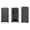 PC-kotelo be quiet! Silent Base 601 Midi Tower musta