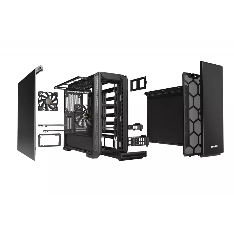 PC-kotelo be quiet! Silent Base 601 Midi Tower musta