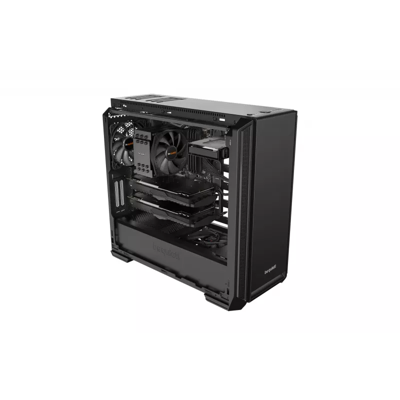 PC-kotelo be quiet! Silent Base 601 Midi Tower musta