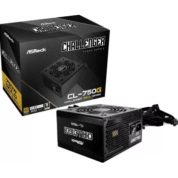 ASROCK virtalähde Challenger Cl-750g 750 W 80+ Gold musta ATX