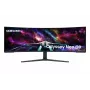 Samsung G95NC tietokonenäyttö 144,8 cm (57 inch) 7680 x 2160 pikseliä Dual UHD LED musta, valkoinen