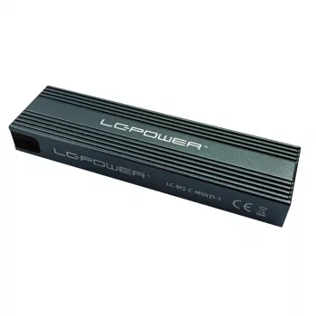 LC-POWER SSD-kotelo - M.2 LC-M2-C-MULTI-3 Lc-power USB3.2 M.2-SSD-kotelo (NVMe & SATA)