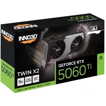 Näytönohjain Inno3D GeForce RTX 5060 Ti — 16 GB GDDR7, PCIe 5.0, 128-Bit, 448 GB/s