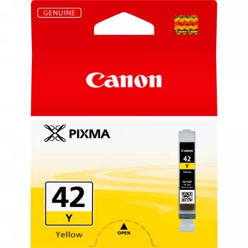 Canon CLI-42Y keltainen mustepatruuna, vakiokapasiteetti, keltainen, pigmenttimuste, 1 kpl, 284 sivua