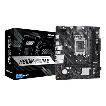 ASRock emolevy H610M-H2/M.2 LGA1700 Intel H610 2 X DDR4 2 X HDMI 2.1 TMDS yhteensopiva mATX