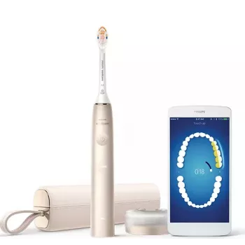 Philips Sonicare DiamondClean Prestige 9900 -sarja DiamondClean Prestige HX9992/11 äänihammasharja SenseIQ-toiminnolla – samppanja