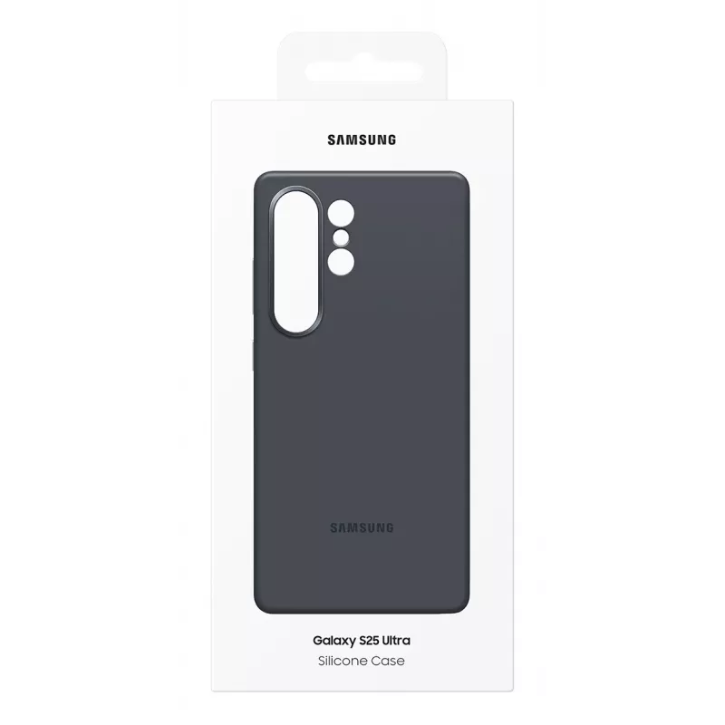 Samsung EF-PS938CBEGWW silikonikuori Galaxy S25 Ultra -puhelimelle, musta