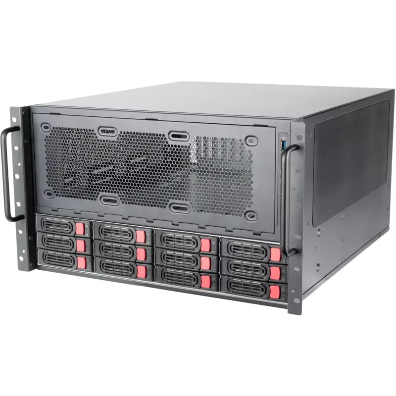 Tietokonekotelo SilverStone SST-RM61-312 rack-kotelo musta