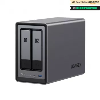 Ugreen NASync DXP2800 NAS-järjestelmä 2-Bay kompakti Intel® N N100 8 GB DDR5 0 TB UGOS Pro musta