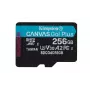 Kingston Technology 256 GB microSDXC Canvas Go Plus Gen4 200R A2 U3 yksittäispakkaus ilman adapteria