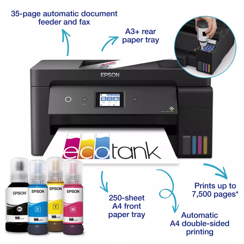 Epson EcoTank ET-15000 mustesuihku A3 4800 x 1200 DPI 17 ppm Wi-Fi