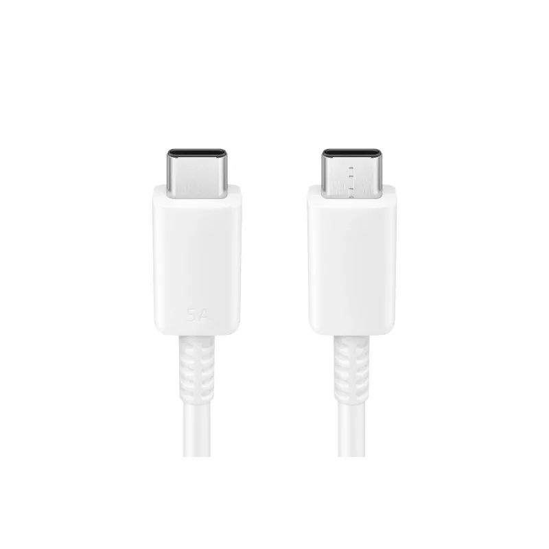 Samsung EP-DN975 - USB-kaapeli - USB-C (M) - USB-C (M) - USB 2.0 - 1 m - USB-virtalähde (5A, 100 W) - valkoinen - Galaxy Note10, Note10+, Note10+