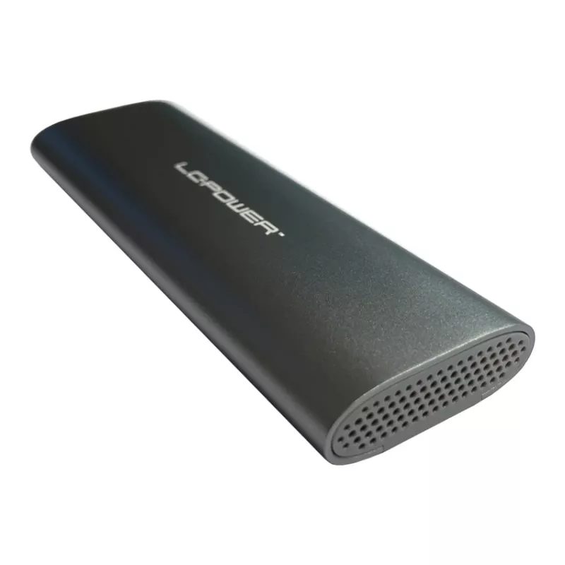 LC-POWER M.2 SSD-kotelo (NVMe & SATA), USB 3.2 Gen.2x1, antrasiitti - Lc-m2-c-multi-2