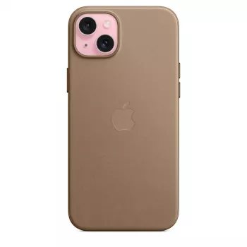 Apple FineWoven -kotelo MagSafe-yhteensopiva iPhone 15 Plus taupe