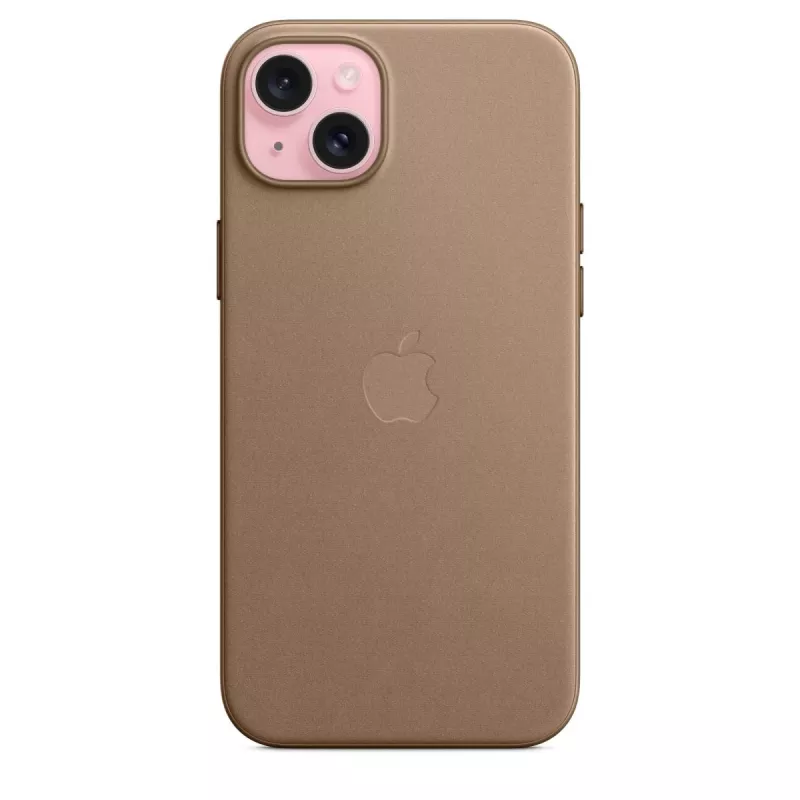 Apple FineWoven -kotelo MagSafe-yhteensopiva iPhone 15 Plus taupe