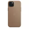 Apple FineWoven -kotelo MagSafe-yhteensopiva iPhone 15 Plus taupe