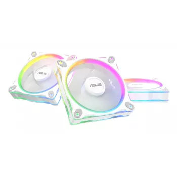 Kotelotuuletin ASUS Prime MR120 120 mm 1600 RPM valkoinen (3 kpl:n pakkaus, LED, 58 CFM, 23 dB)