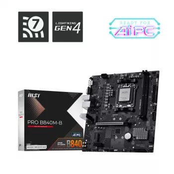 MSI PRO B840M-B emolevy AMD B840 AM5-kanta micro ATX