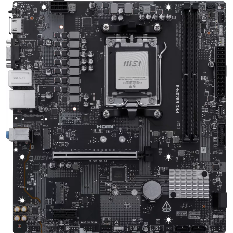 MSI PRO B840M-B emolevy AMD B840 AM5-kanta micro ATX