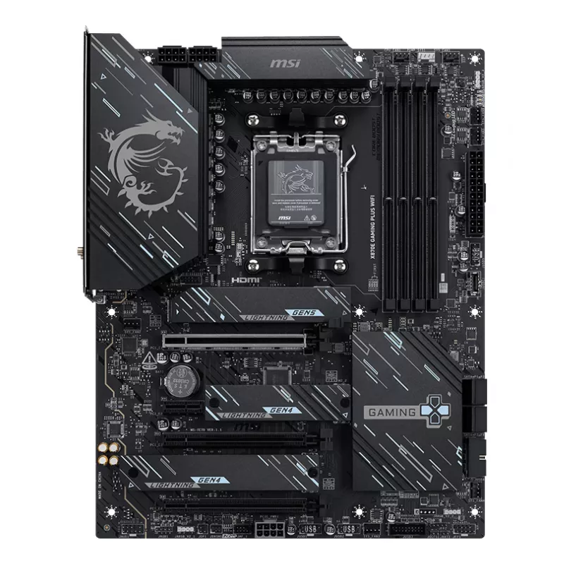 MSI X870E GAMING PLUS WIFI emolevy AMD X870E AM5-kanta ATX