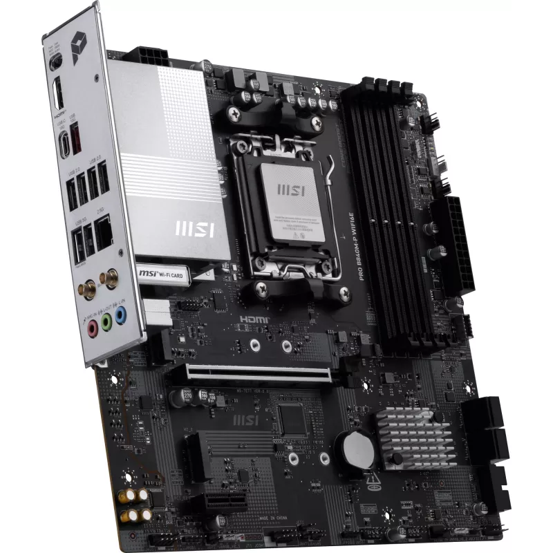 MSI PRO B840M-P WIFI6E emolevy AMD B840 AM5-kanta micro ATX