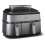 Philips 5000 series NA555/00 friteerauskeittolaite kaksinkertainen 9 L erillinen 2750 W kiertoilmakypsennin hopea