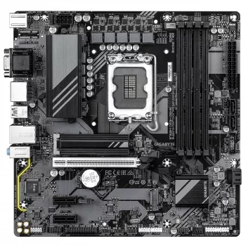 GIGABYTE B760M DS3H GEN5 emolevy - Tukee Intel Core 14. sukupolven CPUs, 6+2+1 vaihetta digitaalinen VRM, enintään 5600MHz DDR5, 2xPCIe 4.0 M.2, 2.5GbE LAN, USB 3.2 Gen2