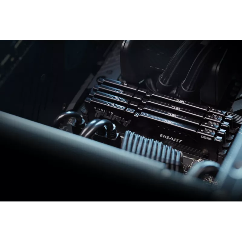 Kingston Technology FURY Beast 64GB 5200MT/s DDR5 CL40 DIMM (2 kpl pakkaus) musta