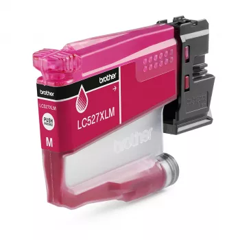 Brother alkuperäinen LC527XLM mustepatruuna suuri kapasiteetti - magenta, suuri (XL) kapasiteetti, magenta, pigmenttimuste, 1 kpl, 2000 sivua, yksittäispakkaus