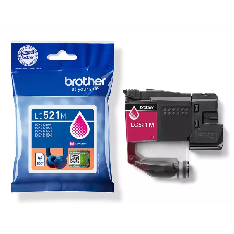 Brother LC521M alkuperäinen mustepatruuna – magenta