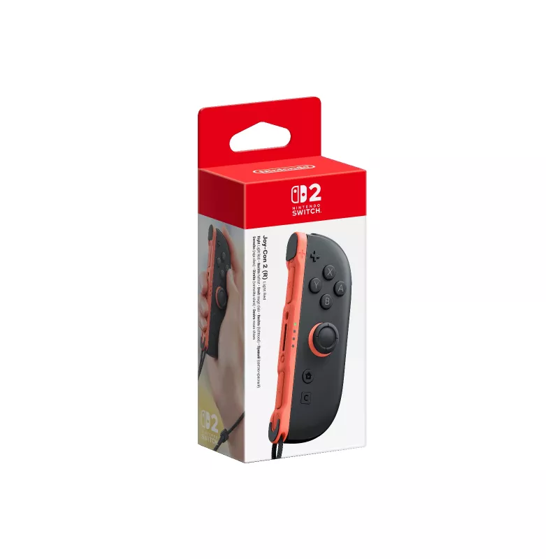 Nintendo Joy-Con 2 (R) vaaleanpunainen, sauvaohjain, Nintendo Switch 2, Home-painike, analoginen/digitaalinen, langaton, Bluetooth