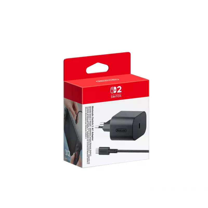 Nintendo Switch 2 AC-sovitin, sisäkäyttö, AC, 20 V, 1,5 m, musta