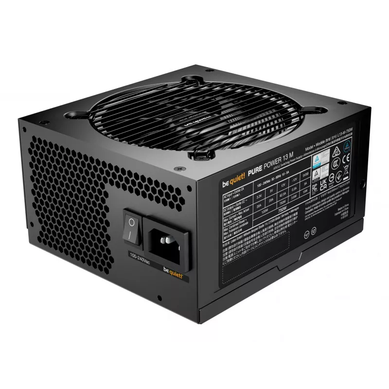 be quiet Pure Power 13 M | 750W virtalähde 20+4-pin ATX ATX musta