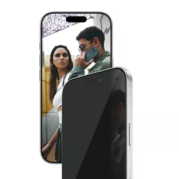 PanzerGlass SAFE. by ® 2-Way Privacy näytönsuoja iPhone 17 | iPhone 16 Pro | Ultra-Wide Fit EasyAlignerilla