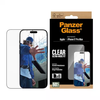 PanzerGlass ® näytönsuoja iPhone 17 Pro Max | Ultra-Wide Fit EasyAlignerilla