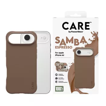 Suojakotelo PanzerGlass CARE by Fashionable Case Samba Espresso MagSafe-yhteensopiva iPhone 17 Air