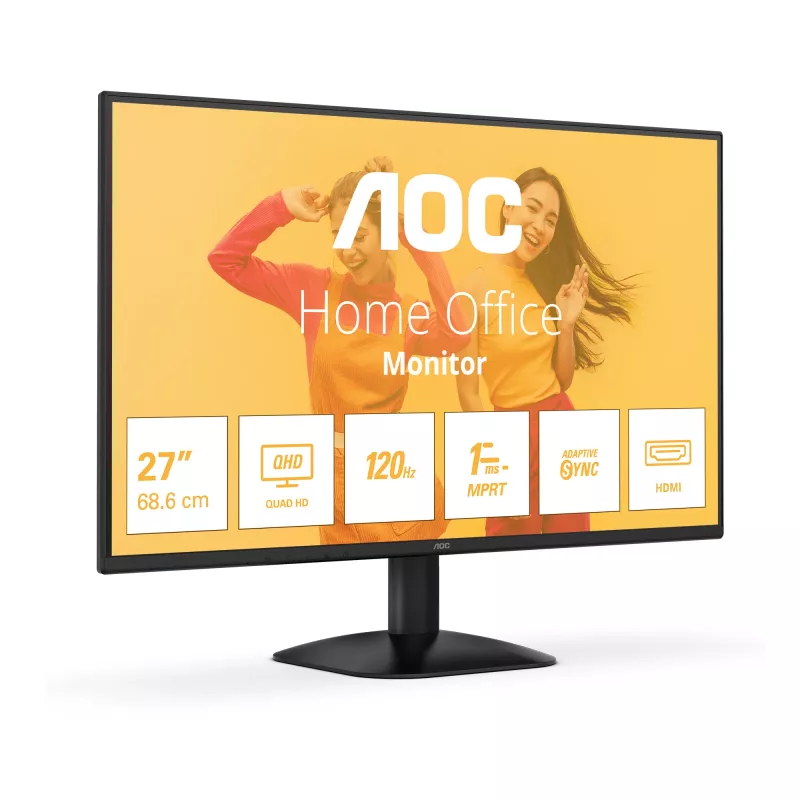 AOC B3 Q27B35S3 tietokonenäyttö 68,6 cm (27 inch) 2560 x 1440 pikseliä Quad HD LED musta
