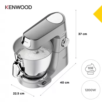 Kenwood Titanium Chef Baker XL yleiskone 1200 W 7 L ruostumaton teräs