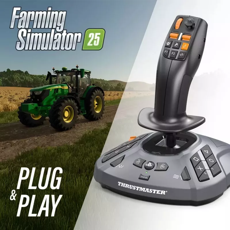 Thrustmaster SimTask FarmStick musta lentotikku analoginen / digitaalinen PC, PlayStation 5