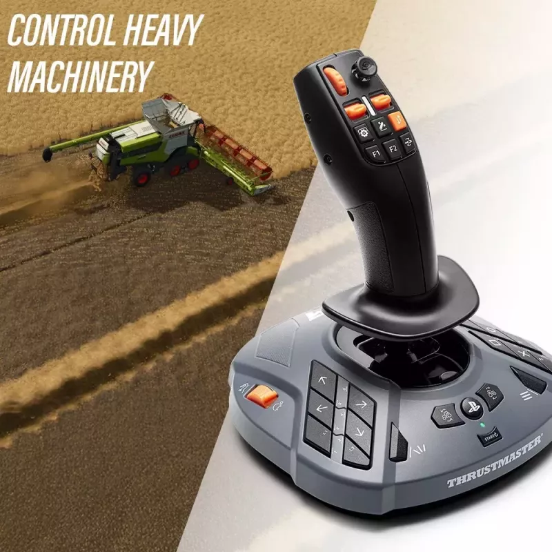 Thrustmaster SimTask FarmStick musta lentotikku analoginen / digitaalinen PC, PlayStation 5