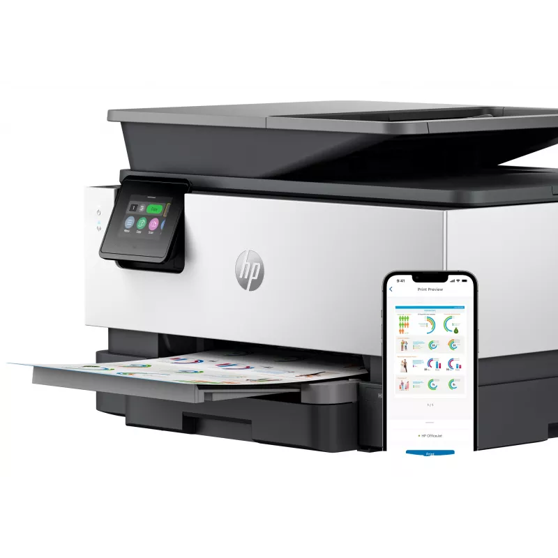 HP OfficeJet Pro 9120e langaton monitoimivärilaser, Instant Ink; kaksipuolinen tulostus