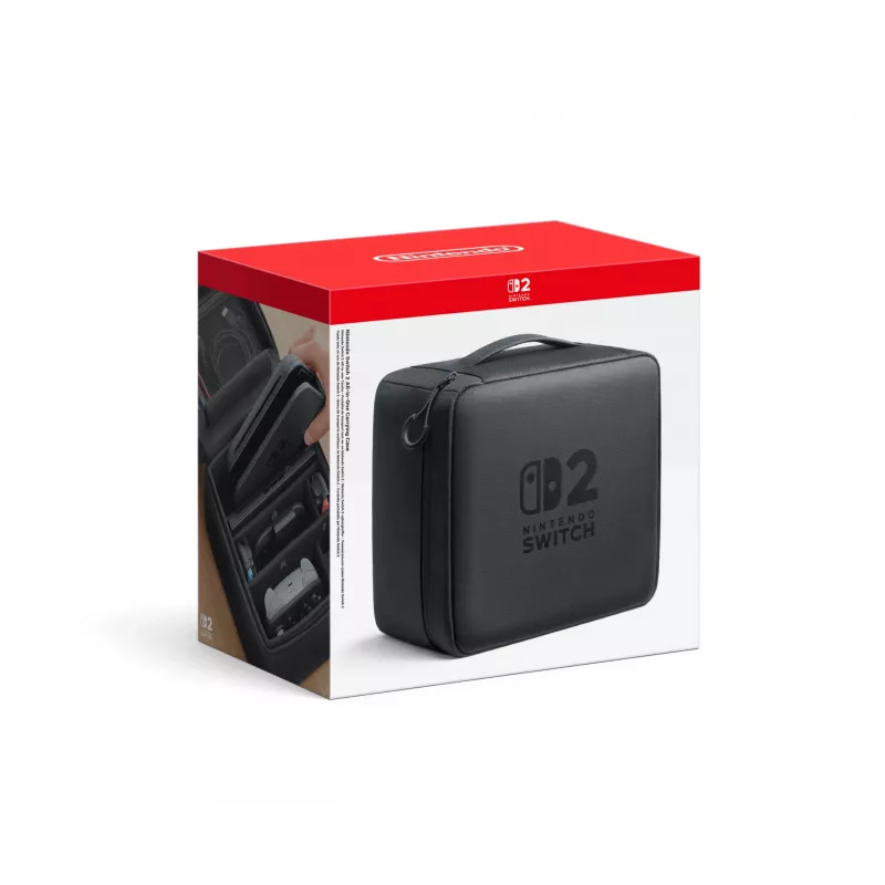 Nintendo Switch 2 All-In-One Carrying Case, matkakotelo, Nintendo, musta, Nintendo Switch 2, vetoketju
