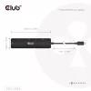 CLUB3D CSV-2553 USB-keskitin USB Type-C 5000 Mbit/s musta