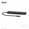CLUB3D CSV-2553 USB-keskitin USB Type-C 5000 Mbit/s musta