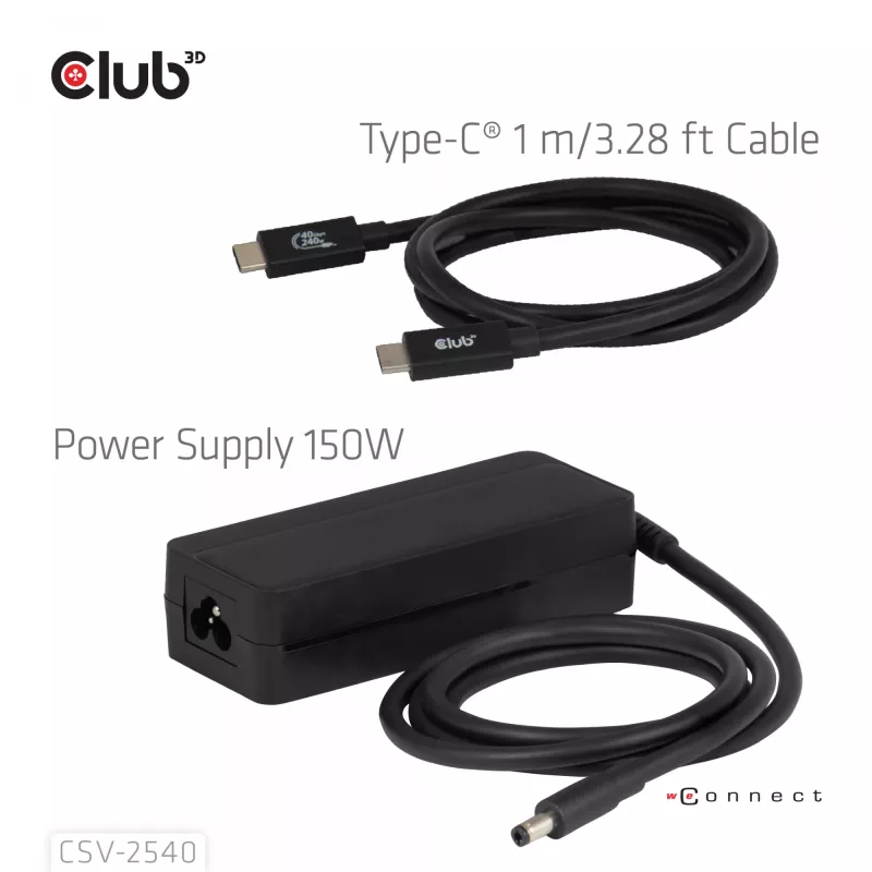 Telakointiasema CLUB 3D 14-1 USB-C Quad Display USB4 2× USB 2.0-liitännällä