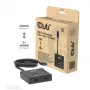CLUB3D USB-C® kaksisuuntainen video- + data- + PD-kytkin, USB Type-C, 2x DisplayPort, 7680 x 4320 pikseliä, musta, 8K Ultra HD, 120 Hz